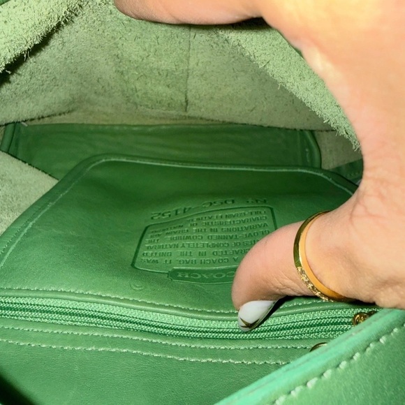Vintage Coach Pear Green Bantam Mini Backpack Bag 4152 USA - Picture 7 of 9